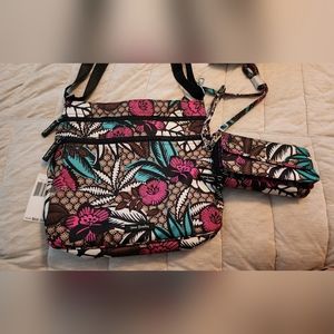 Brand New Vera Bradley Cross Body Purse and matching wallett